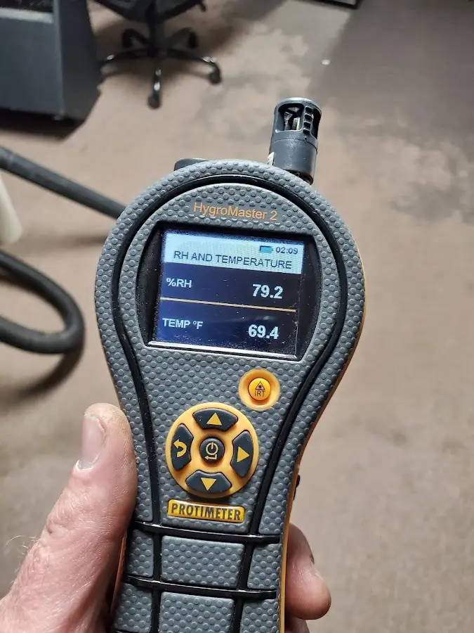 Moisture meter humidity assessment for Mold Remediation & Removal in Lewisville